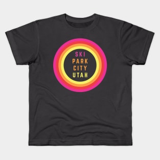 Ski Park City Utah Kids T-Shirt